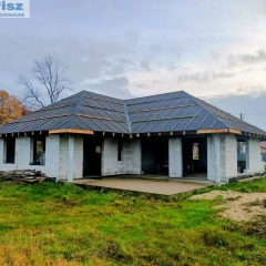 Działka budowlana z rozpoczętą budową domu Uściany Stare