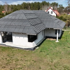 Działka budowlana z rozpoczętą budową domu Uściany Stare