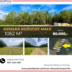 Działki pod budowę domu Biała Piska/Kożuchy Małe  