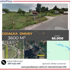 Działka 3600 m2 pod budowę domu jednorodzinnego