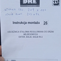 DRE Ościeżnica metalowa☀️