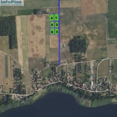 Działki o powierzchni 3000 m² w miejscowości Kwik w gminie Pisz .