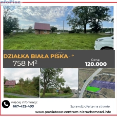 Działka Biała Piska-przy drodze wojewódzkiej nr 667