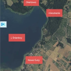 Mieszkanie 43 m2 z ogródkiem, 350 m od j Śniardwy 