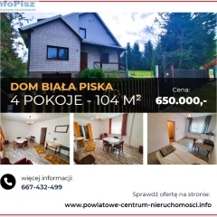 Dom 104 m² Biała Piska