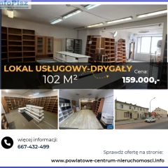 Lokal usługowy 102 m²-Drygały