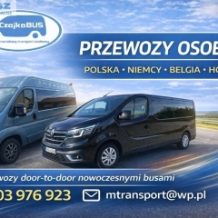 Przejazdy busem do Niemiec, Holandii, Belgii. Przeprowadzki