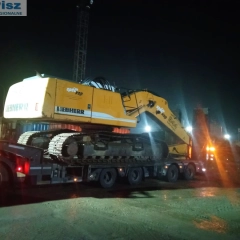 Transport niskopodwoziowy maszyn rolniczych budowlanych koparek kombajnów ponadgabarytowy ponadnormatywny ciężki specjalistyczny niskopodłogowy laweta