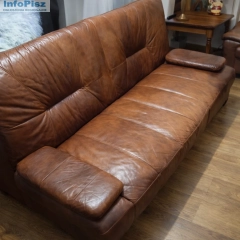 Kanapa skórzana z funkcją spania 