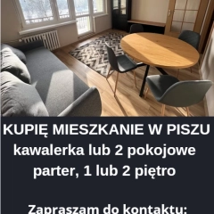 Kupię mieszkanie w Piszu