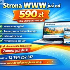 Strona internetowa od 590 zł 
