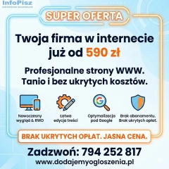 Strona internetowa od 590 zł 