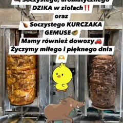 W PIĄTEK w KONKRET Kebab&Grill 🥙 Soczysty DZIK w ziołach 🐗 KURCZAK GEMUSE 🍗 DOSTAWY🚗