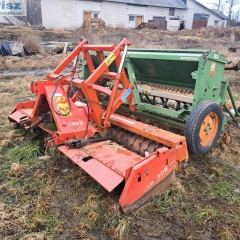 rozsiewacz amazone 2500kg/ i siewnk zbożowy amazone d9