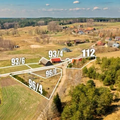 Siedlisko na Mazurach Giętkie | 5 działek | 6219 m² | dom, warsztat, zabudowania, pasieka