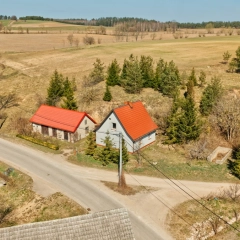 Siedlisko na Mazurach Giętkie | 5 działek | 6219 m² | dom, warsztat, zabudowania, pasieka