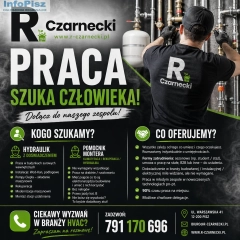 Szukamy hydraulika lub pomocnika do naszego zespołu