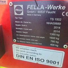 zgrabiarka Fella ts 1502/ 2014rok nowszy typ