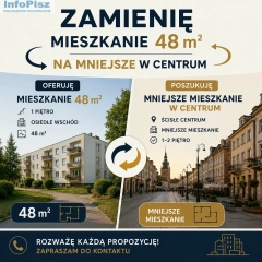 Zamienię mieszkanie z większego na mniejsze