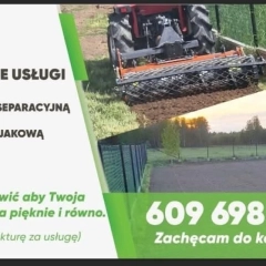 Usługi glebogryzarka separacyjną oraz mini koparką