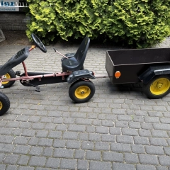 Gokart na pedały + przyczepka 