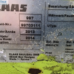 kosiarka claas 2014r/ i zgrabiarka liner 1250