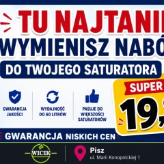 Naboje do saturatorów – wymiana tylko 19,99 zł!