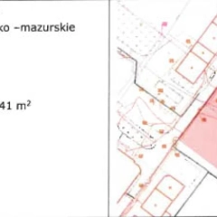 Na sprzedaż działka przemysłowo-usługowa – Jagodne k. Pisza, 3541 m²