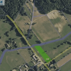 6 km do Jeziora Roś, Zabielne-działka 3 700 m², warunki zabudowy