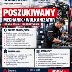 Praca Wulkanizacja w Szwecji 