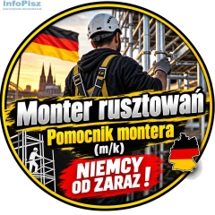 Monter rusztowań / Pomocnik montera (m/k) Niemcy