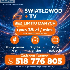 Światłowód +TV