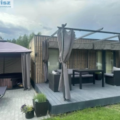 Szczechy Małe-dwa całoroczne domki z jacuzzi i udziałem w plaży nad jeziorem Roś