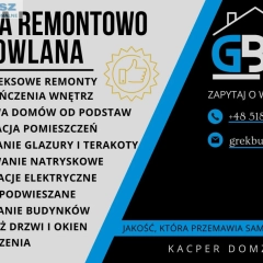 GREKBUD USŁUGI REMONTOWO-BUDOWLANE KACPER DOMŻALSKI