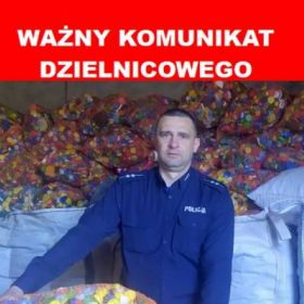 Ważny komunikat dzielnicowego w sprawie zbiórki nakrętek dla Poli