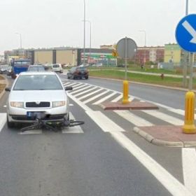12-letni rowerzysta sprawcą kolizji na przejściu dla pieszych