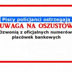 Uwaga na oszustów podszywających się pod pracowników banku. 