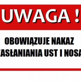 Zakrywanie ust i nosa = nasze wspólne bezpieczeństwo