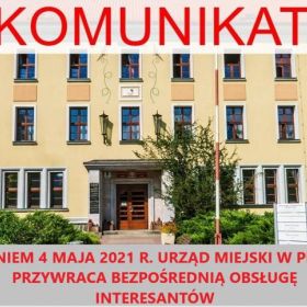 Urząd Miejski w Piszu wznowił bezpośrednią obsługę interesantów