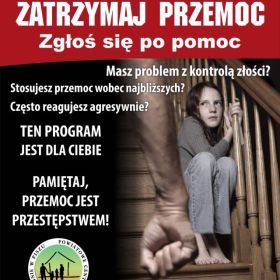 Przemoc jest przestępstwem, dlatego zmień swoje zachowanie i skorzystaj z pomocy specjalistów