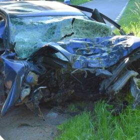 Śmiertelny wypadek na trasie Orzysz - Góra 