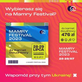 Mamry Festival kontynuuje akcję pomocy dla mieszkańców Ukrainy