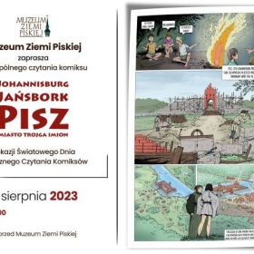 W Piszu przed muzeum czytany będzie komiks „Johannisburg, Jańsbork, Pisz. Miasto trojga imion"