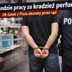 Ukradł perfumy za 300 zł. Teraz musi odpracować 30 godzin